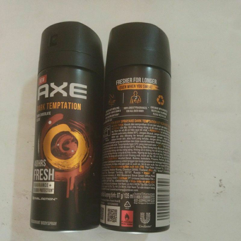 135ml.AXE Dark temptation. Dark Chocolate Scent