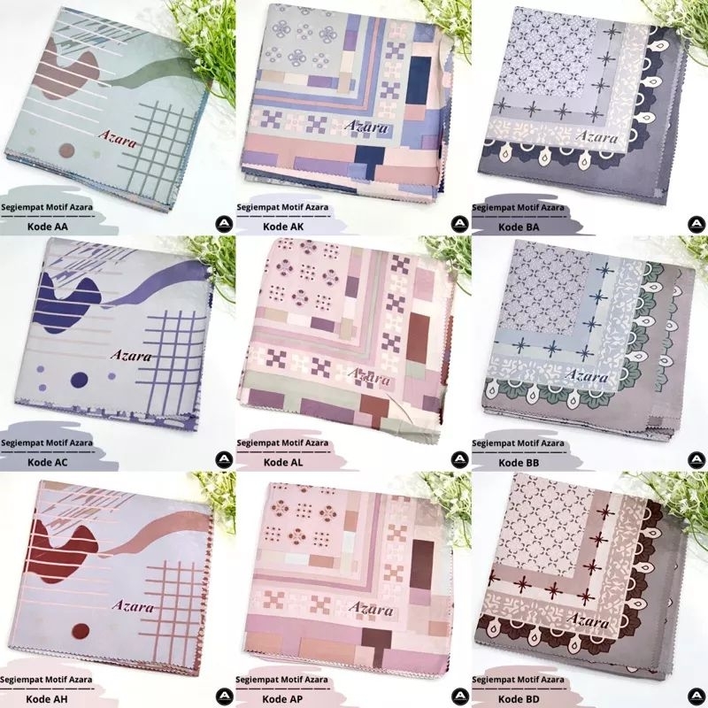 HIJAB SEGI EMPAT MOTIF AZAHRA