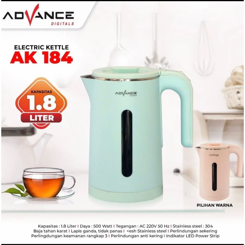 kettle listrik advance ak 184