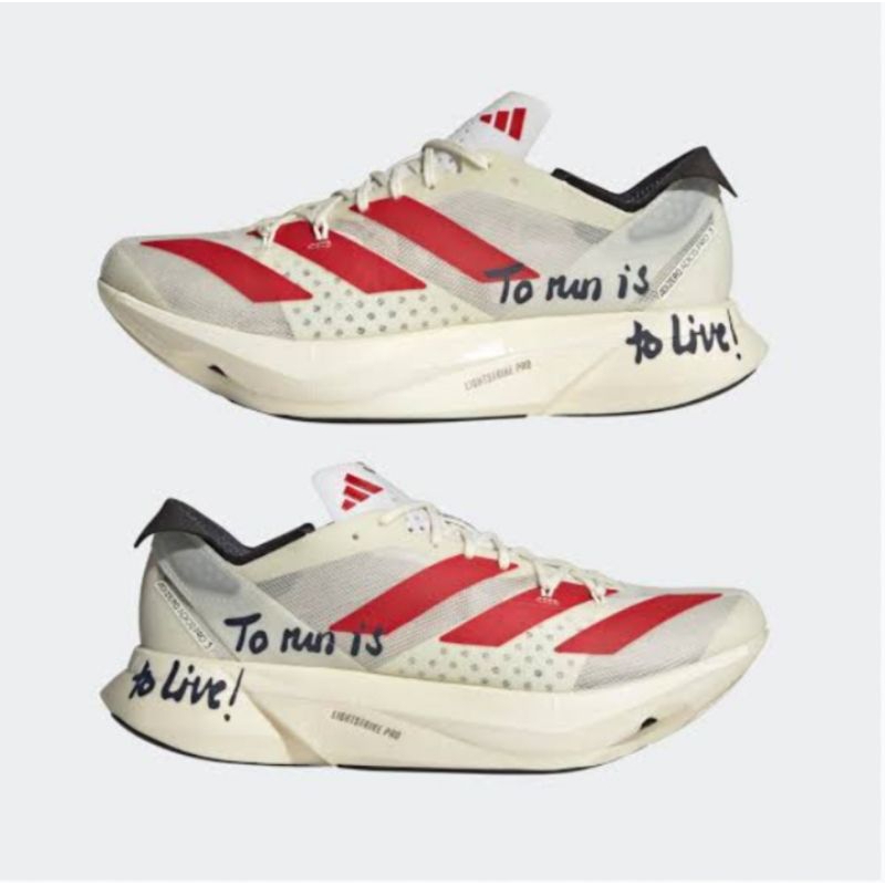 ADIDAS ADIZERO ADIOS PRO 3 "TO RUN IS TO LIVE" ORIGINAL - SEPATU ADIDAS ADIZERO ORIGINAL FULL TAG / 
