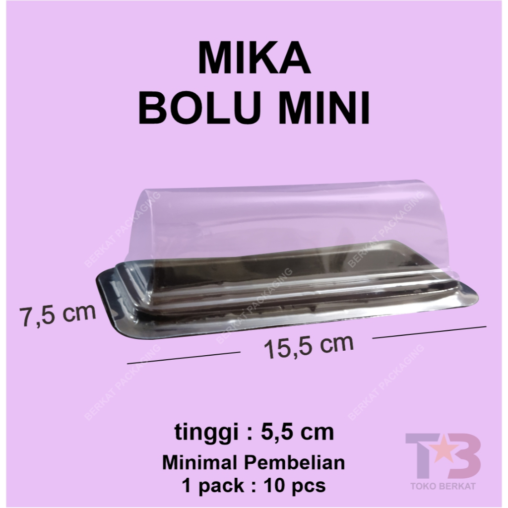 Mika Bolu Gulung Mini isi 10 pcs / Mika Sushi Mini / Tray Cake / Mika Mochi