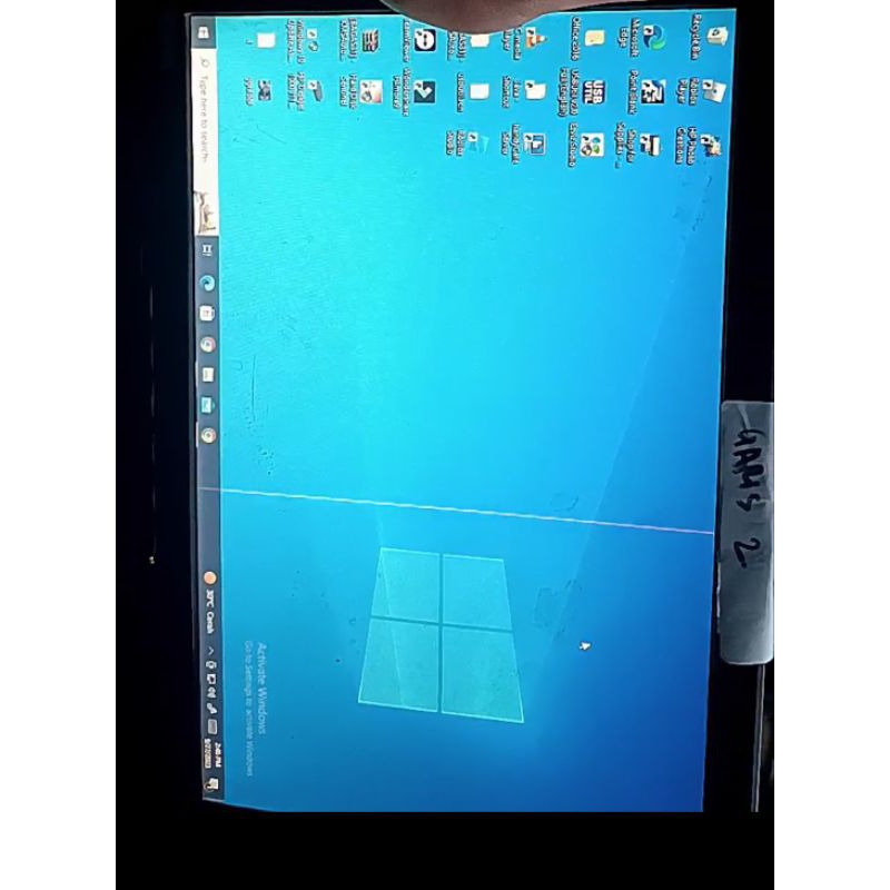 monitor komputer Benq 2 garis