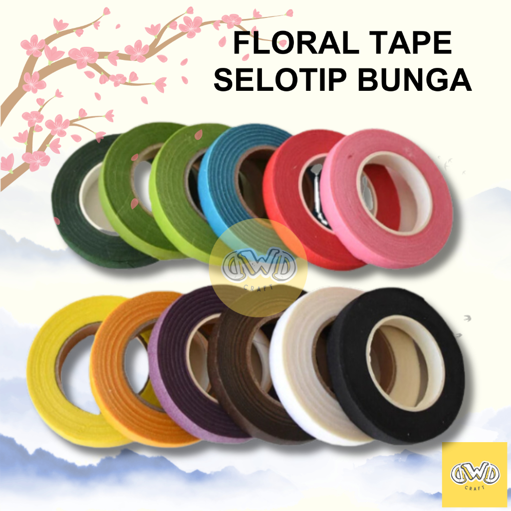 

Floral Tape / Selotip Tangkai Bunga 10 yard / 30 Yard