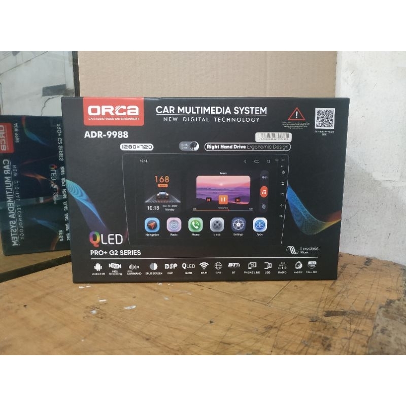 Head unit android ORCA ADR-9988 PRO+G2 RAM 4+64 GB - head unit android orca 7 inch head unit android