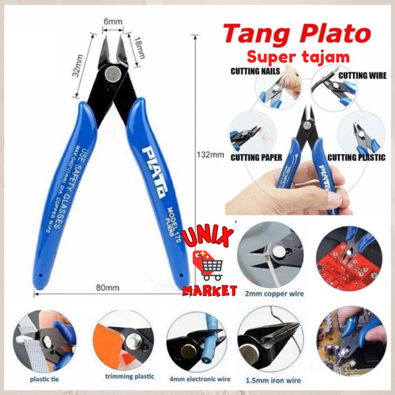 TANG POTONG PLATO / WIRE CUTTER / TANG PEMOTONG KAWAT / TANG PLATO / TANG PLATO POTONG KAWAT KABEL L