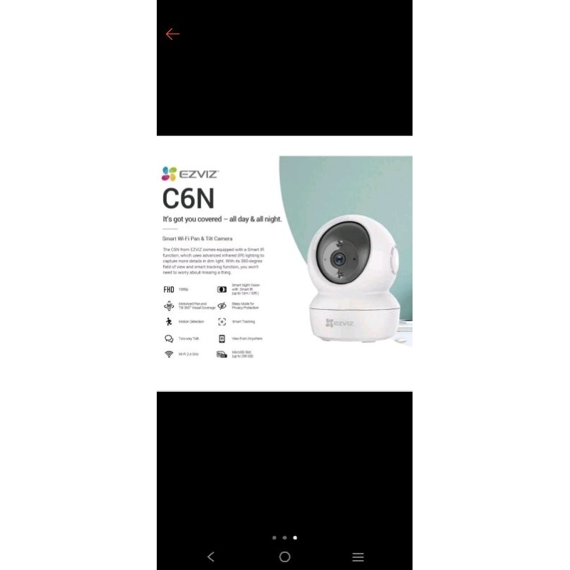 CCTV EZVIZ C6N PRELOVED JUAL RUGI SECOND