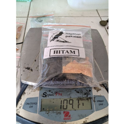 ⚡⚡COD⭐⭐NAPTOL HITAM SUPER, 100G / NAPTOL HITAM, 100G /NAPTOL ORIGINAL PEWARNA PAKAIAN JEANS DAN KATU