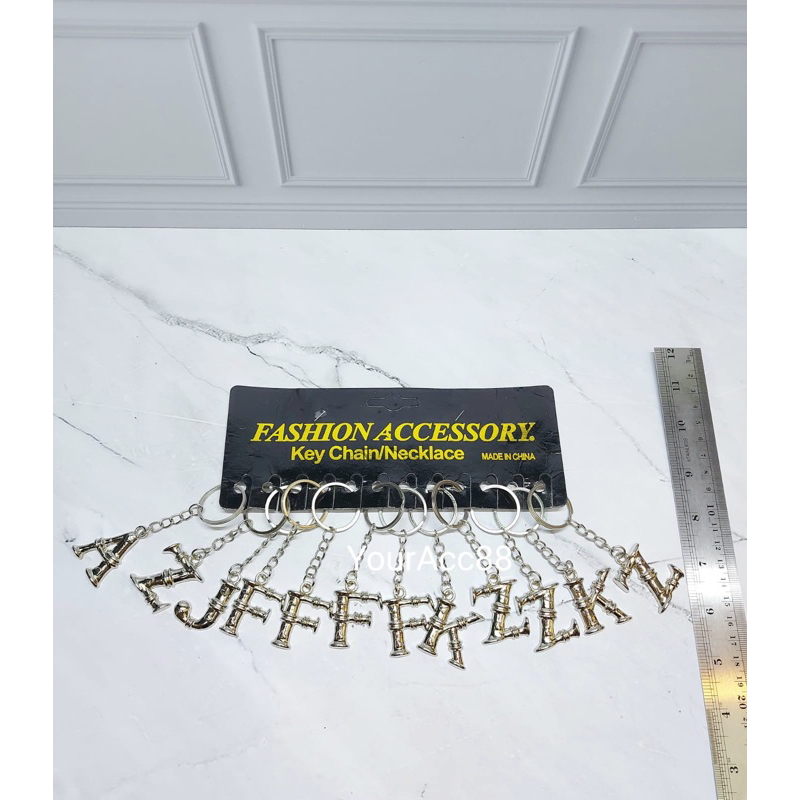 GANTUNGAN KUNCI BESI ABC ALPHABETH (12pcs)  GANCI KOLEKSI KADO SOUVENIR HADIAH GROSIR_ASEMKA GROSIR_