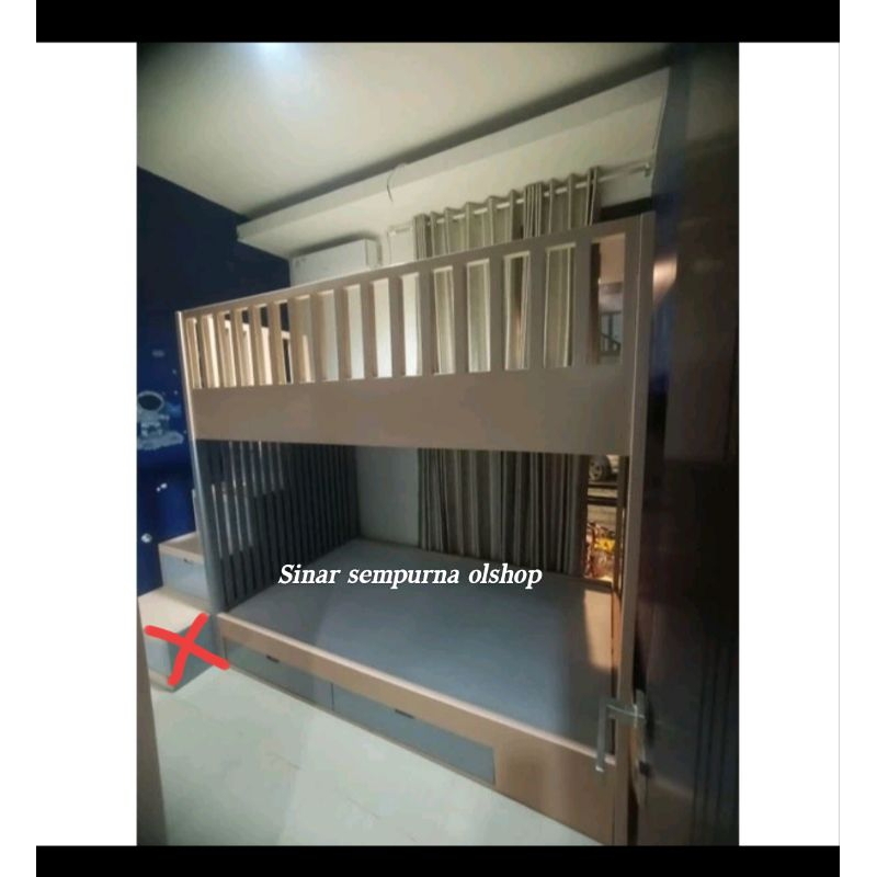 Ranjang susun kayu jati Belanda