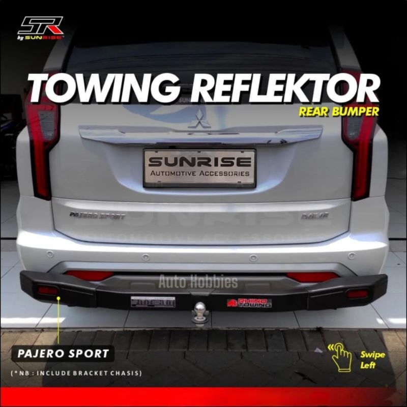 Towing Bar Bumper Tanduk Belakang All New Pajero Sport 2021 on