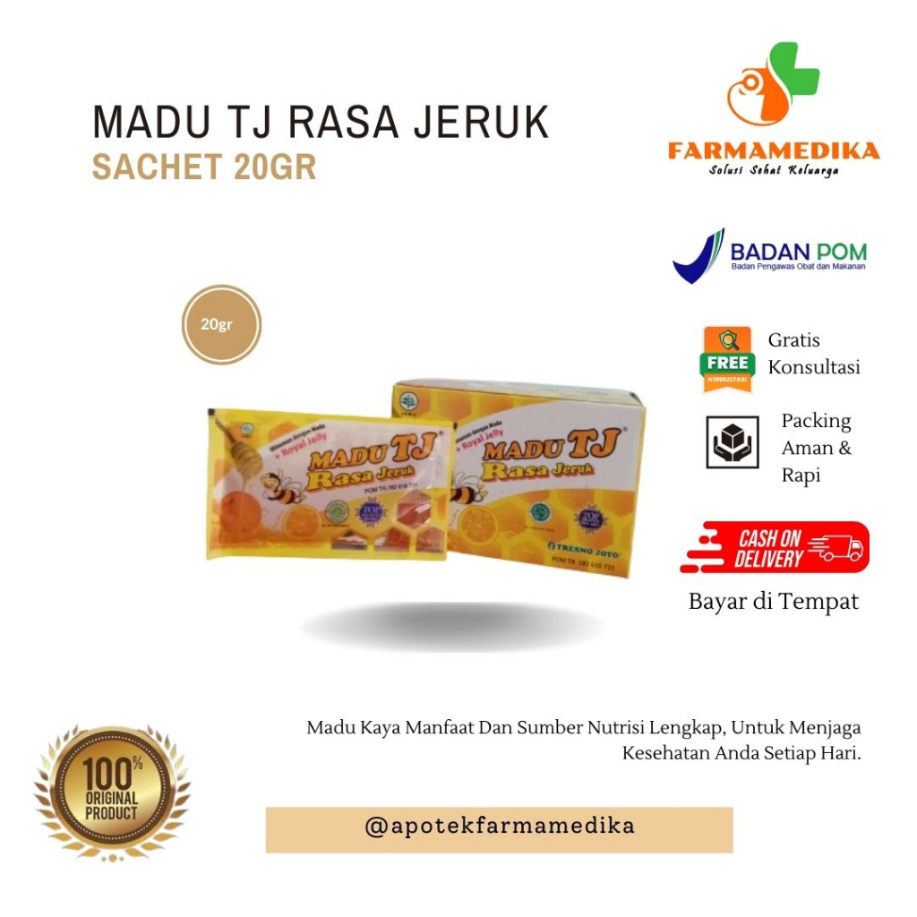 

MADU TJ RASA JERUK SACHET 20GR