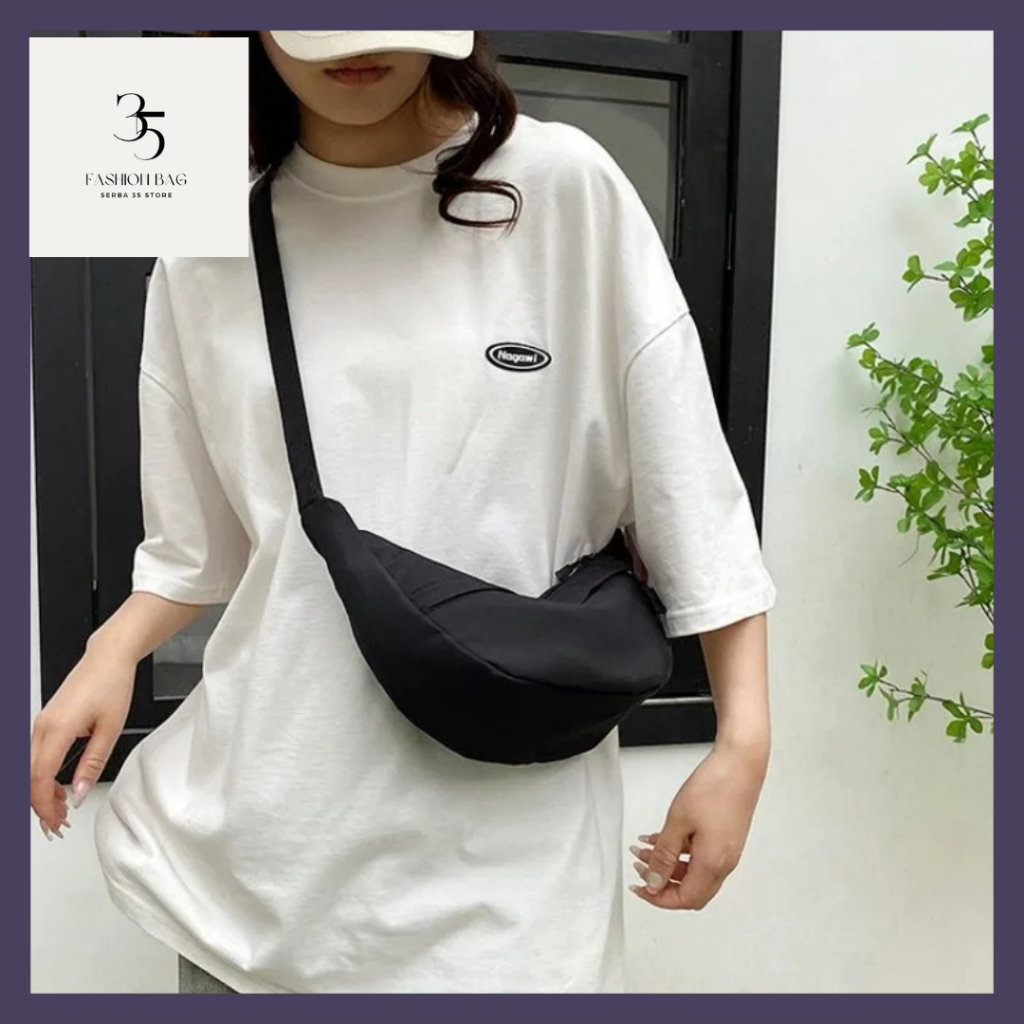 New Arrival Tas Selempang Wanita HItam Polos Tas Bahu Cewe Tas Wanita Korea Colorfull PROMO