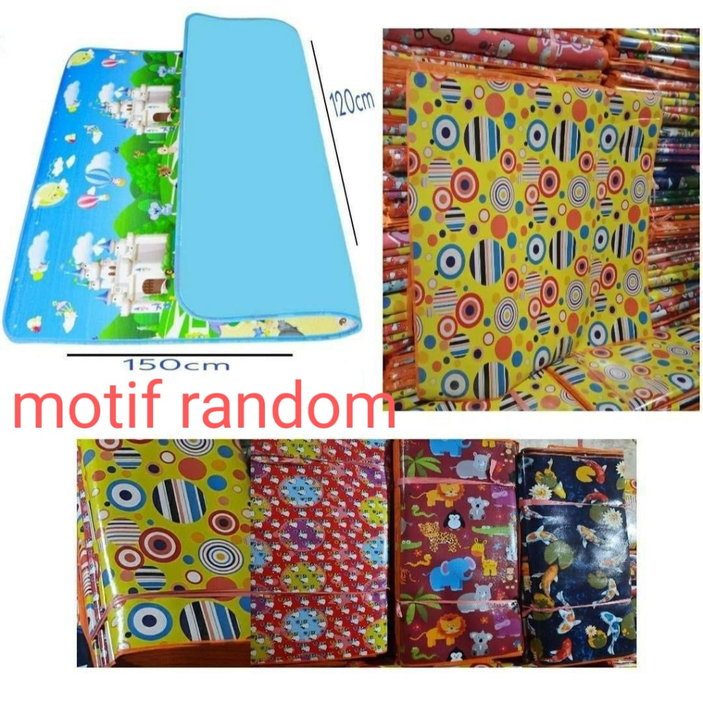 Karpet Spons Karpet Karakter 120x120cm Tikar Plastik Lantai Motif Karakter Matras Grosir Ngawi