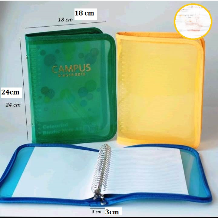

Binder Zipper A5 Transparan