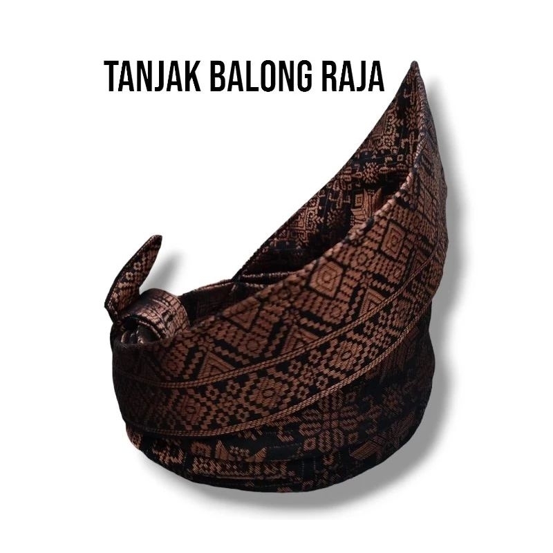 TANJAK MELAYU BALONG RAYA IKAT SIMPUL WARNA HITAM TEMBAGA HIGH QUALITY