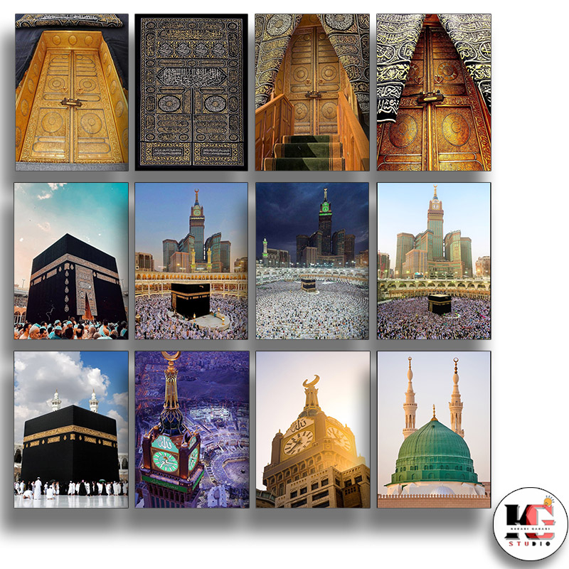 Hiasan Dinding Masjidil Haram Kakbah Mekkah walldecor Ruang Tamu
