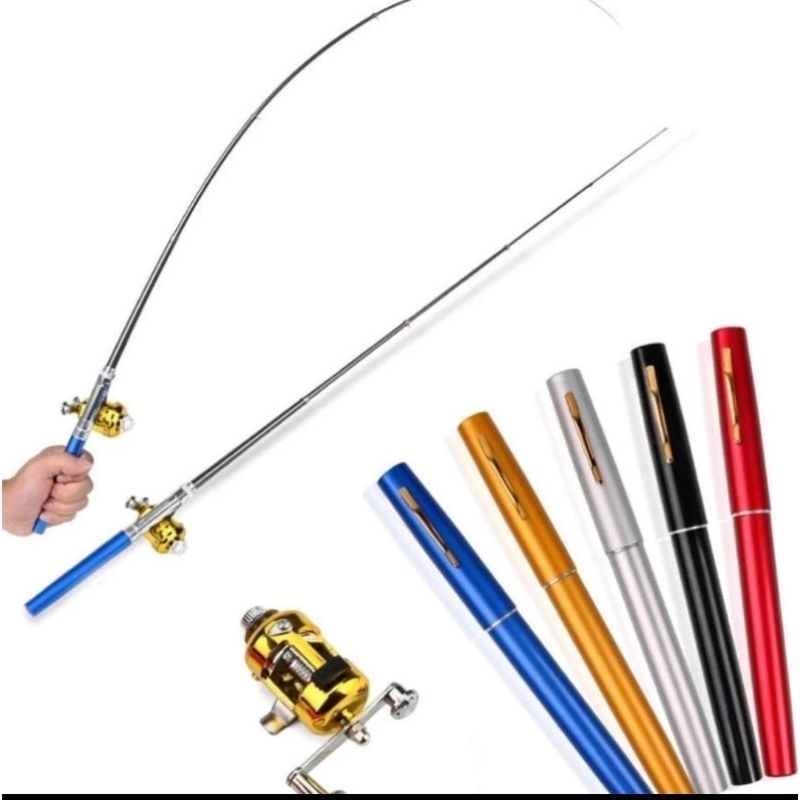 Set Pancing Pena/ Joran + Rell / Mini Pen Fishing