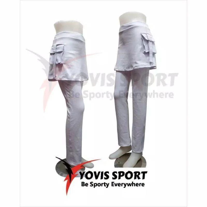 celana senam wanita rok kantong samping