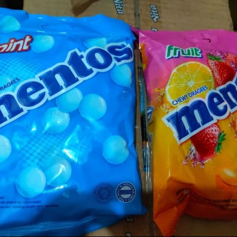 

Permen Mentos Mint dan Rasa Buah 135gr isi 50pcs