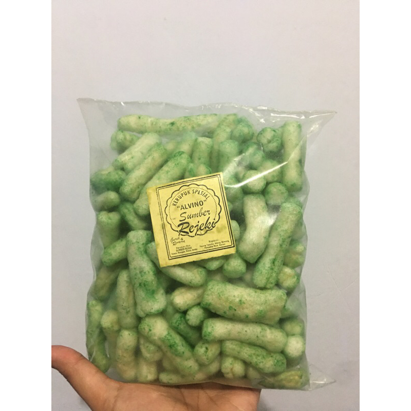 

Stik Kerupuk Tongkol Sambal Ijo "ALVINO" 100gr