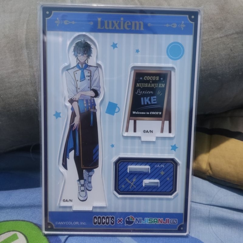 Official Merchandise Coco Nijisanji EN LUXIEM Cafe Collab Ike Eveland Standee