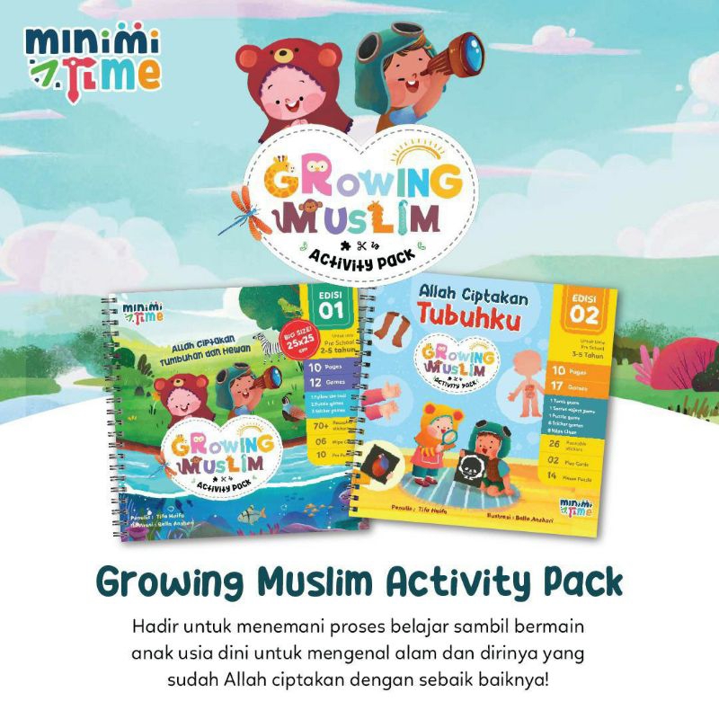 

Growing muslim activity pack Buku Aktivitas Anak Muslim Wipe Clean