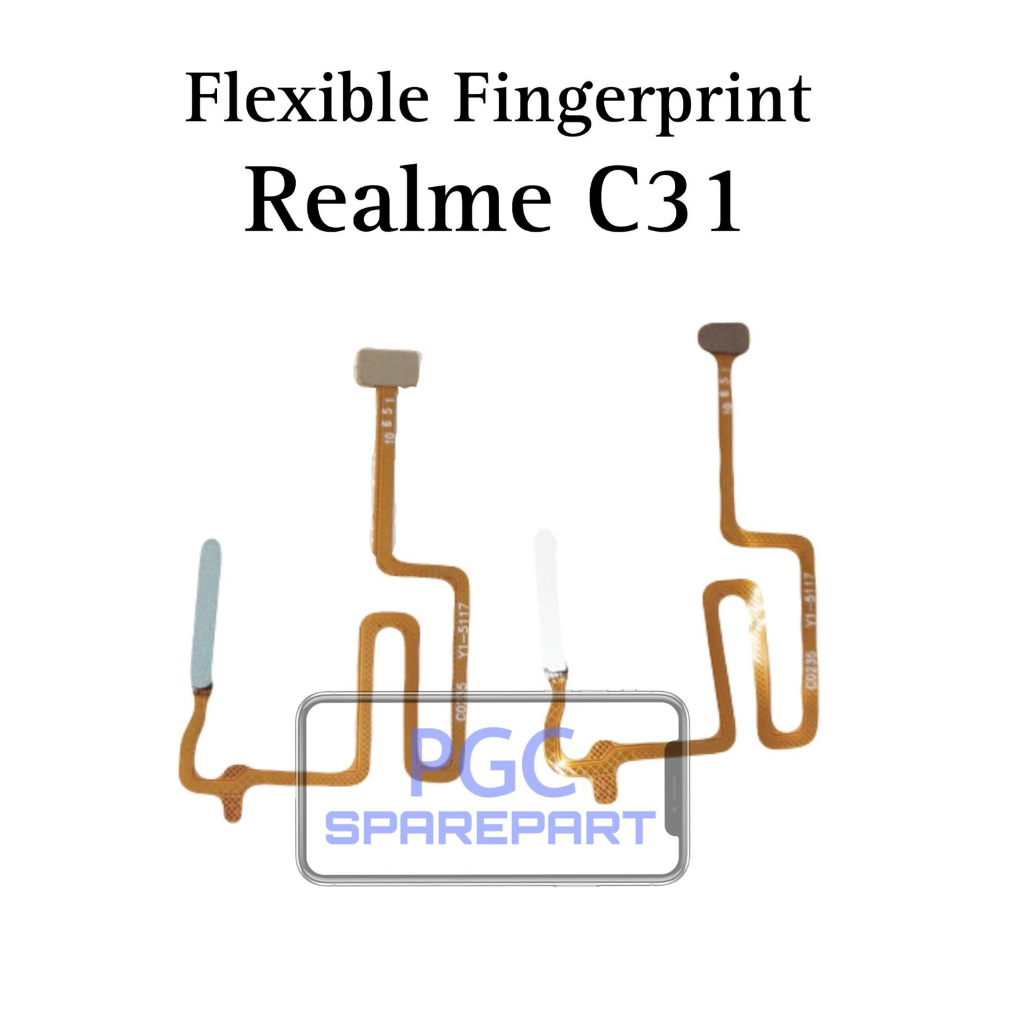 Flexible Fingerprint Realme C31 / RMX3501 - Flexibel Fleksibel Fleksible Fx Tombol Button Sensor Sid