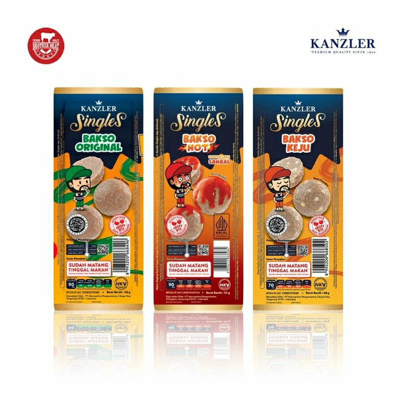 

Bakso Kanzler Hot/Original/Keju/gonchujang 1box isi 12pcs