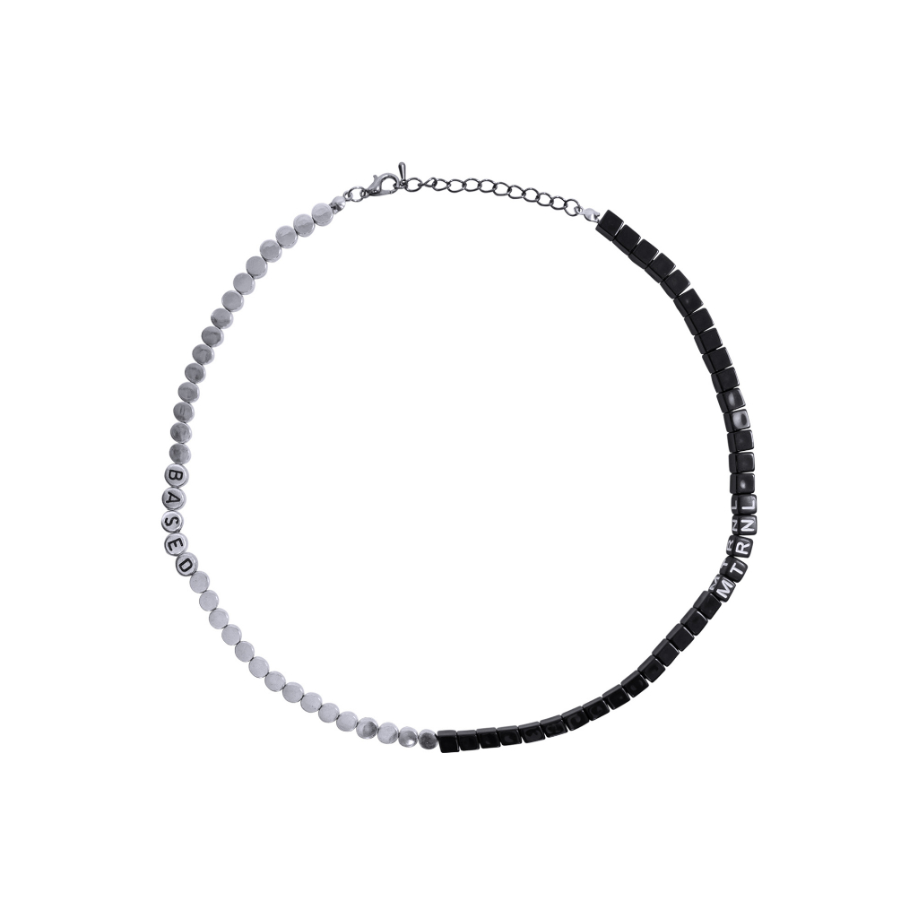 Basedclub X Maternal Disaster Logic Kalung Hitam Silver
