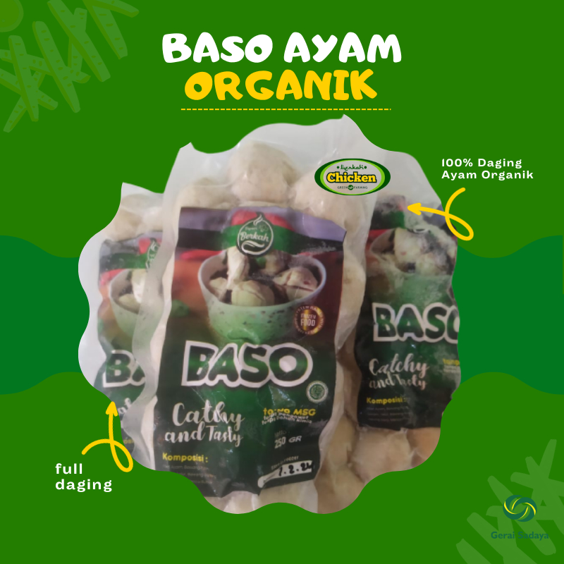 

Baso Asli Daging Ayam Organik Berkah Chicken 250Gr