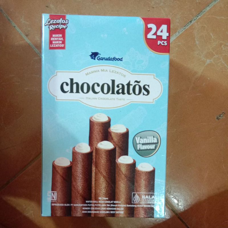 

chocolatos vanilla flavour 1 pack = 24pcs