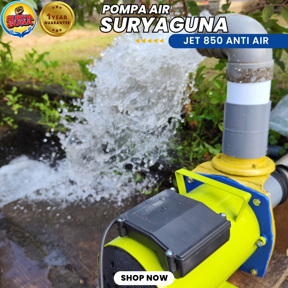 Pompa air modifikasi JET 850 ANTI AIR listrik 600 watt keongan bahan BESI COR cocok untuk sirkulasi 