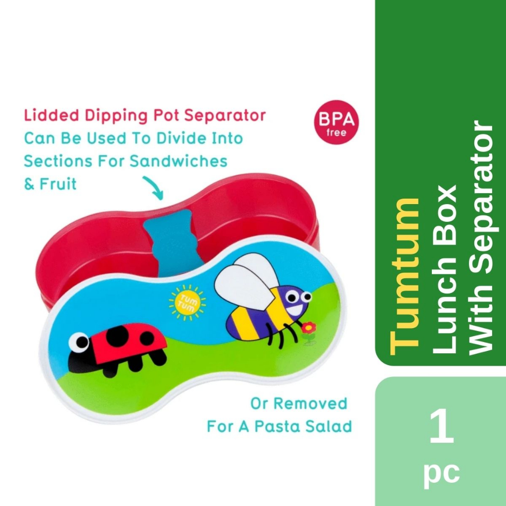 Tumtum Kids Lunch Box with Seperator - Kotak Makan Anak Bayi Dengan Sekat - Tum Tum