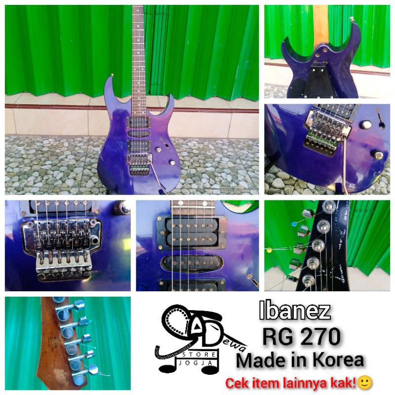 IBANEZ RG 270 MADE IN KOREA GITAR ELEKTRIK GUITAR LISTRIK ROCK RG270