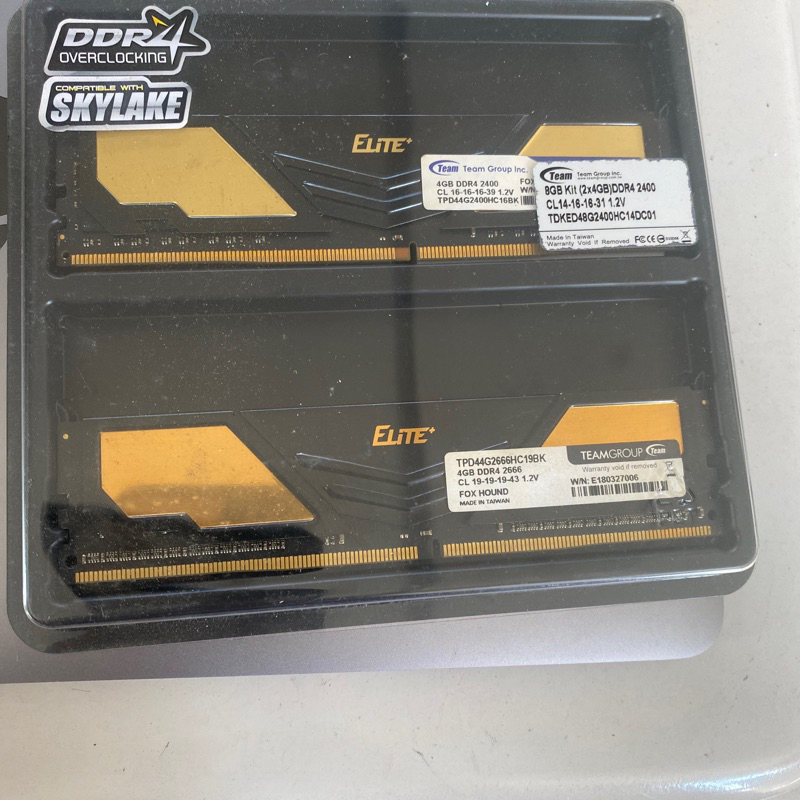 4gb ddr4 team elite gold