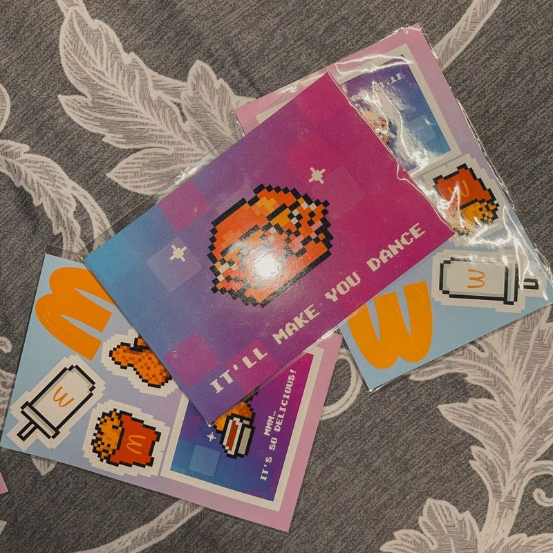 

New Jeans X McDonald’s post Card & Sticker 1 on 1 “ Ultimate Edition. “ july 2023