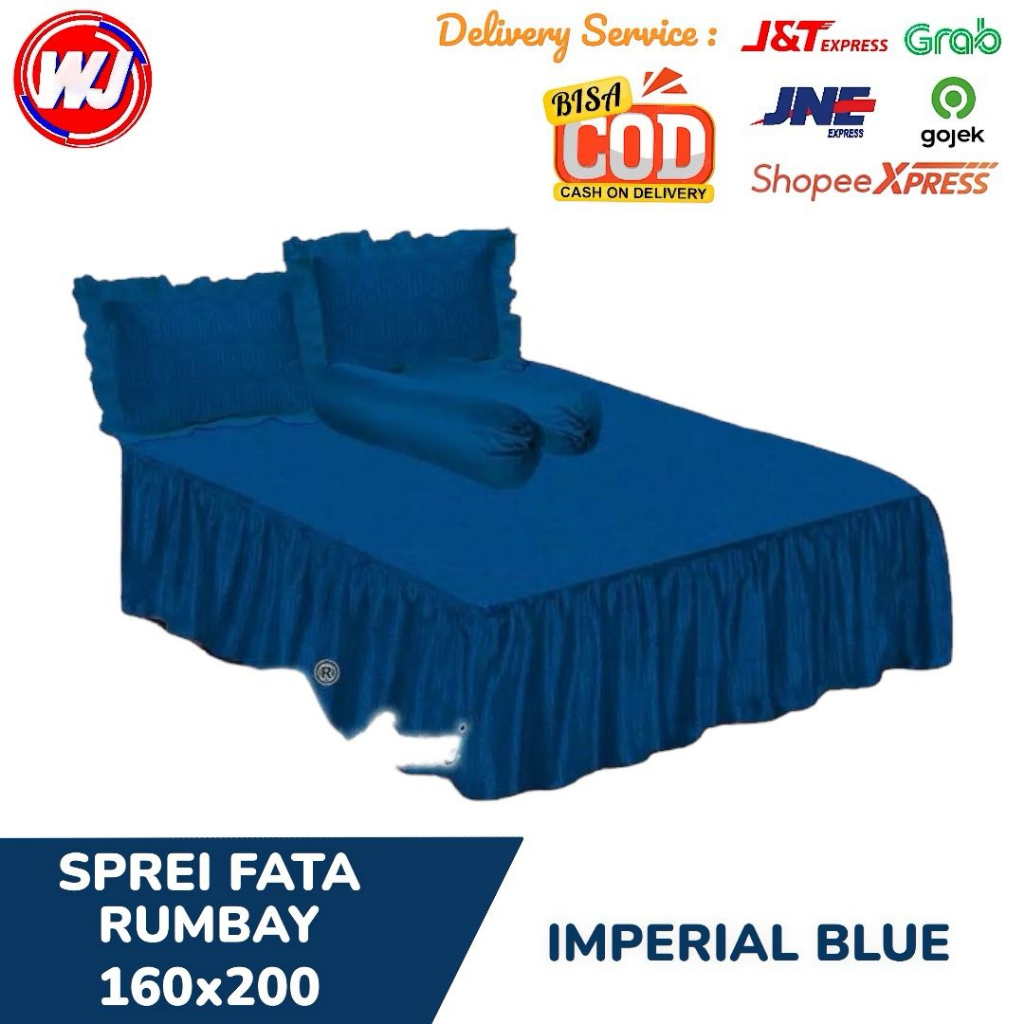 FATA-SPREI-RUMBAI 160X200 IMPERIAL BLUE