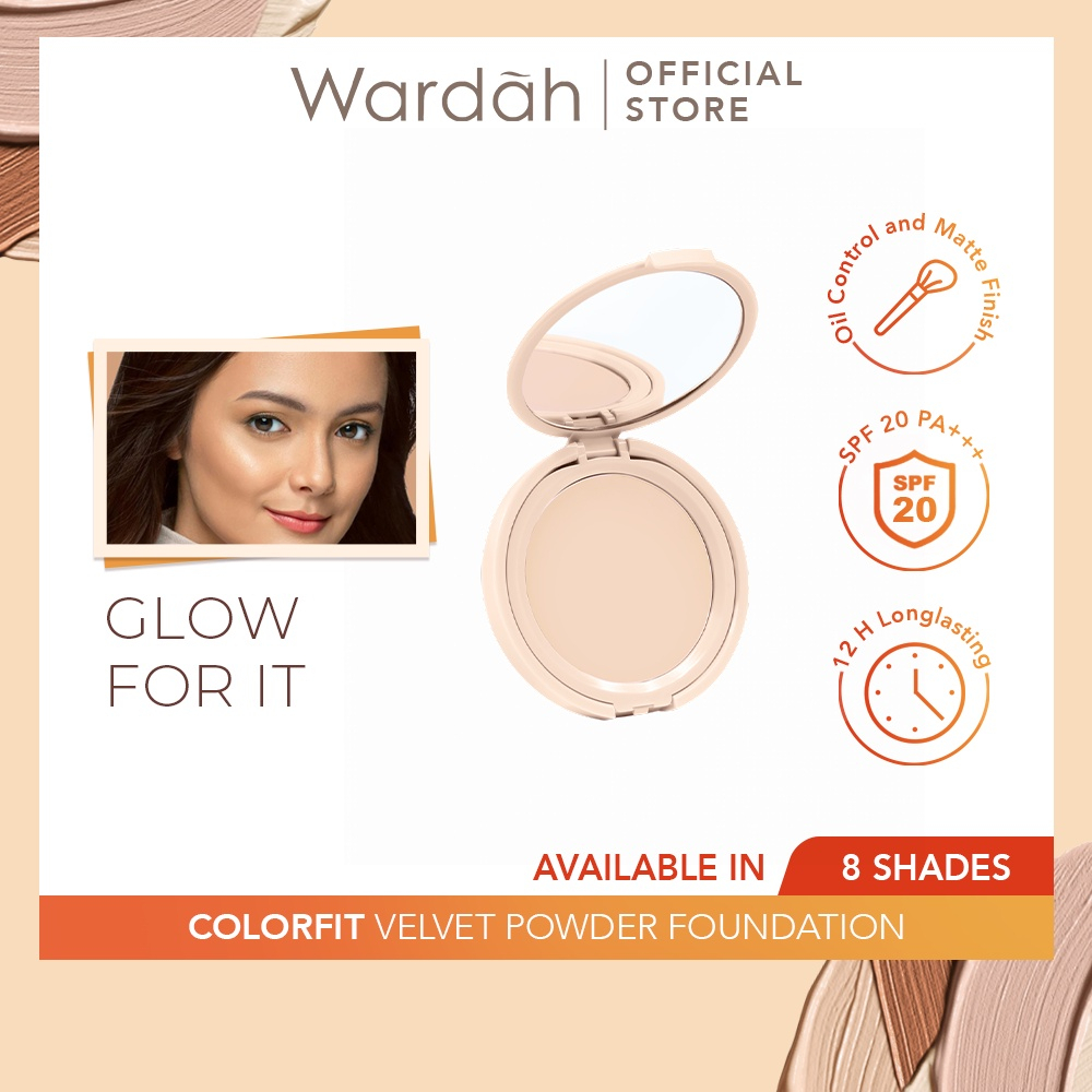 Wardah Colorfit Velvet Powder Foundation / Wardah Powder Foundation /