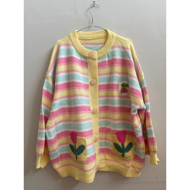 (NEW) JUAL RUGI Cardigan Rainbow Guang Zhou China