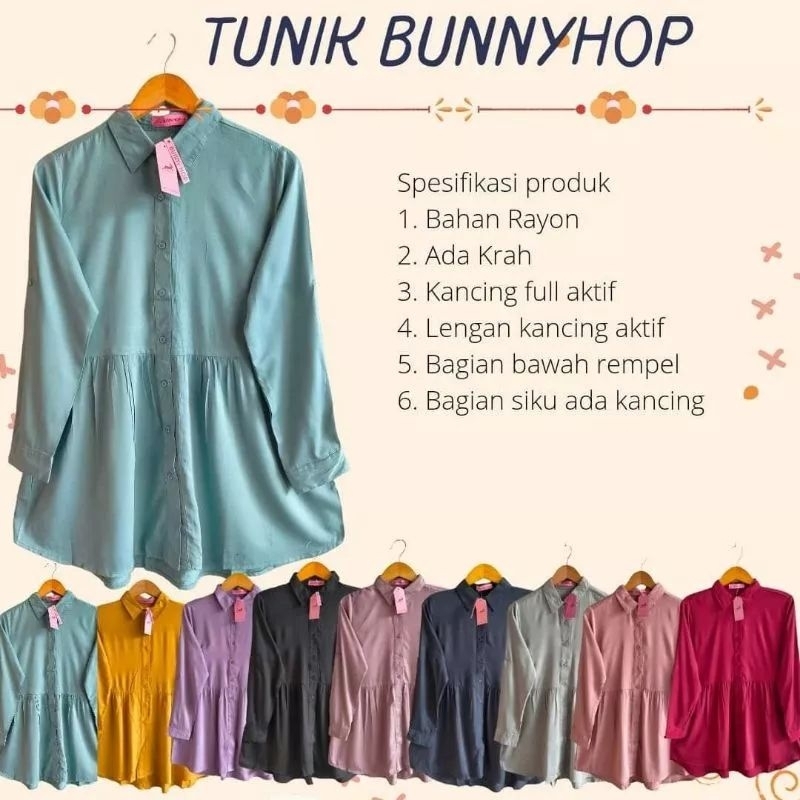 Tunik Katun Rayon Rample Tunik Rayon Wanita