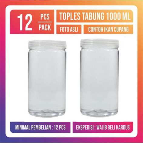 Toples 1000 ml Toples Tabung 1000 ml Toples kue Hampers 1000 ml