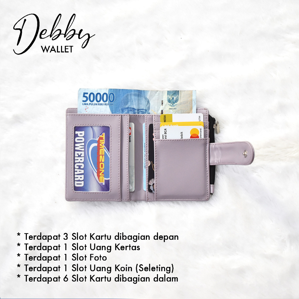Debby Wallet & Celine Wallet  / Dompet Wanita / Dompet Lipat / Dompet Terbaru Kekinian / Dompet Loga