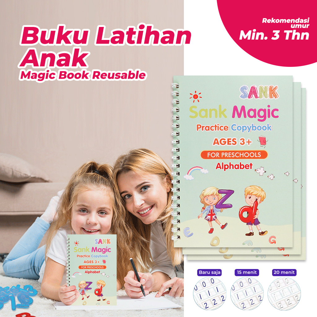 

SNI SANK Magic Practice Book 1 SET ISI 4 BUKU + PULPEN