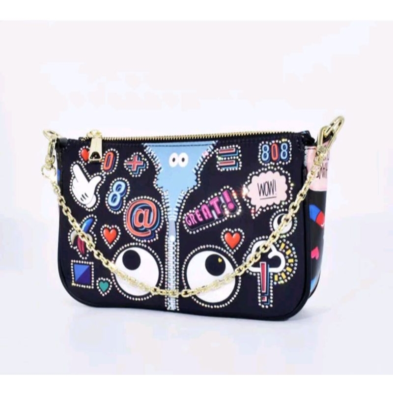 Huer Eye Theme Printed Sling Bag