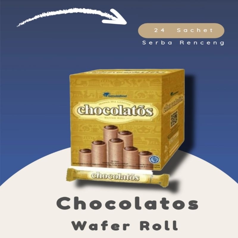 

Chocolatos Wafer Stick 1 Box (Isi 24 Sachet)