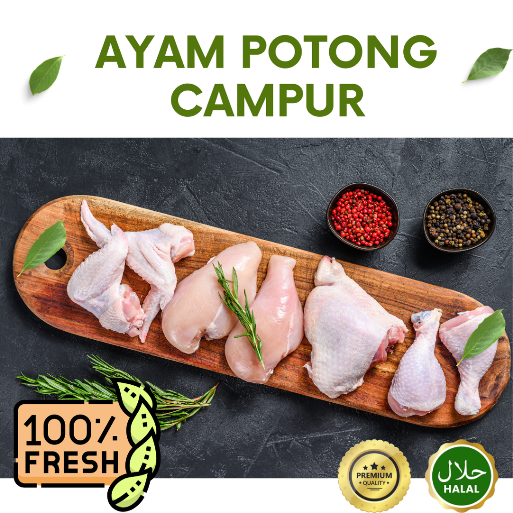 

Daging Ayam Potong Broiler Campur Fresh