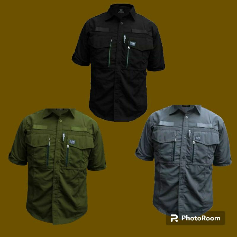kemeja/kemeja pendek kemeja pdl kemeja tactical pria kemeja tactical