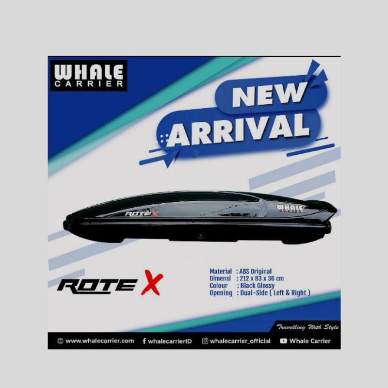 Roof Box Whale Carier Rote X