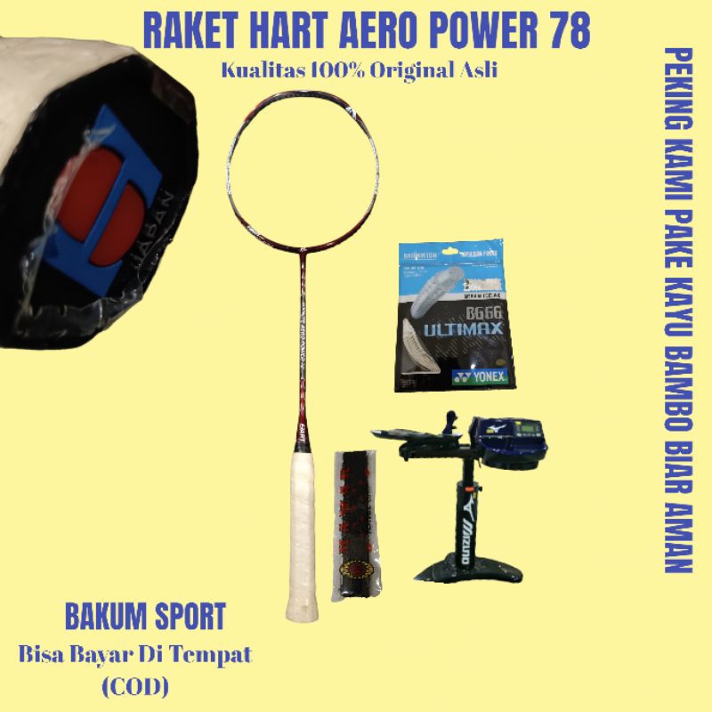 Raket Hart infinite Aero power 78 kualitas 100% Original Asli Bisa (COD)