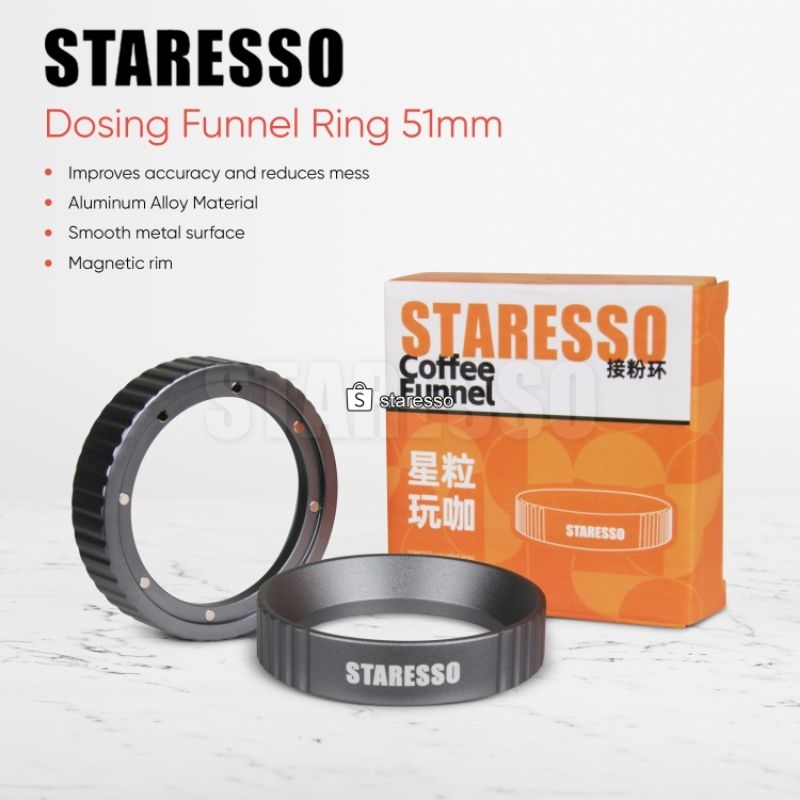 Staresso Dosing Ring Distributor Funnel 51mm Aluminium Alloy Original 51 mm